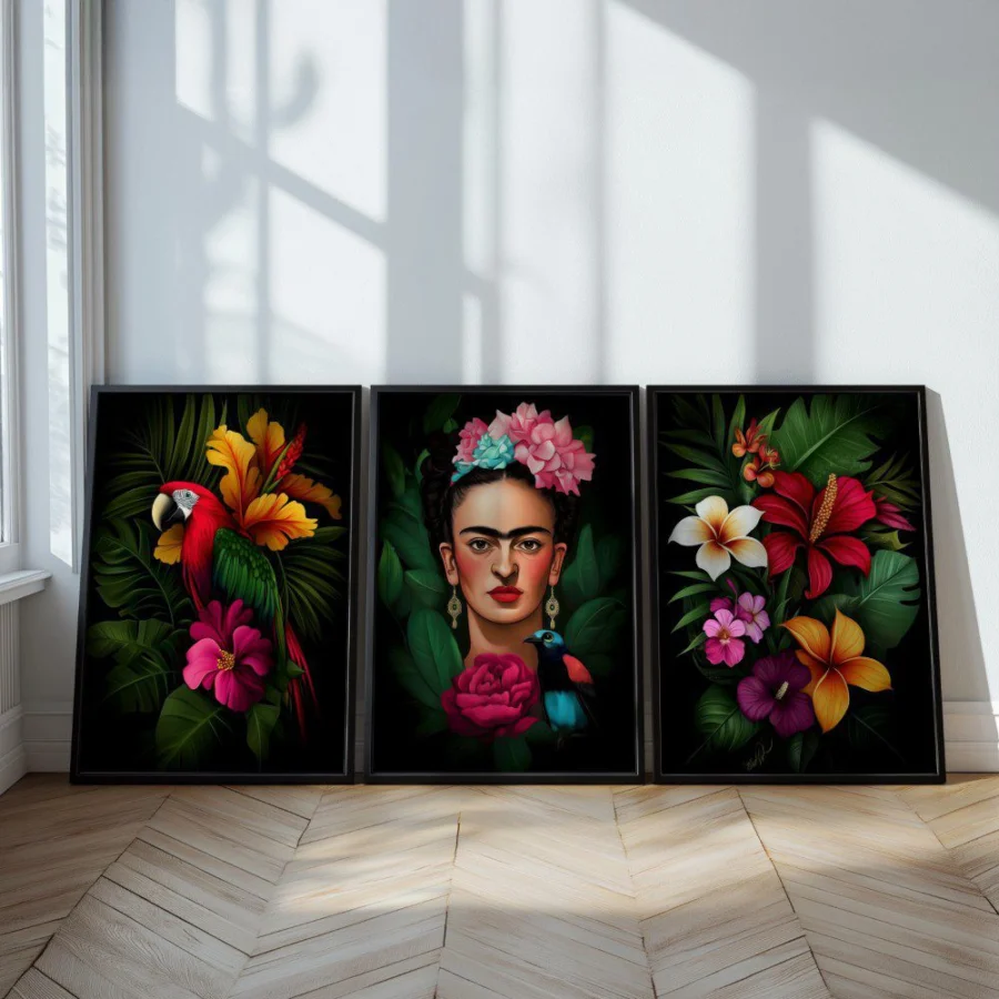 Mural Tríptico de Frida Kahlo