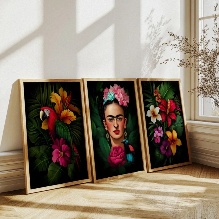 Mural Tríptico de Frida Kahlo
