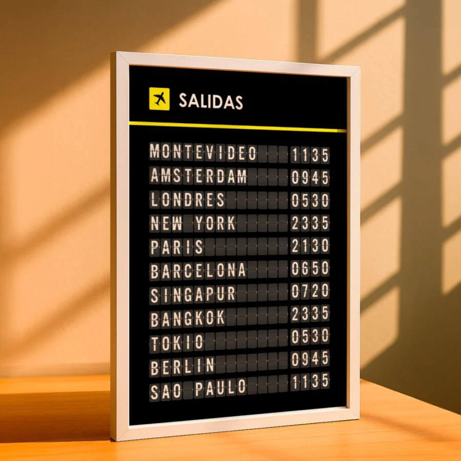 Cuadro de Salidas Aeropuerto