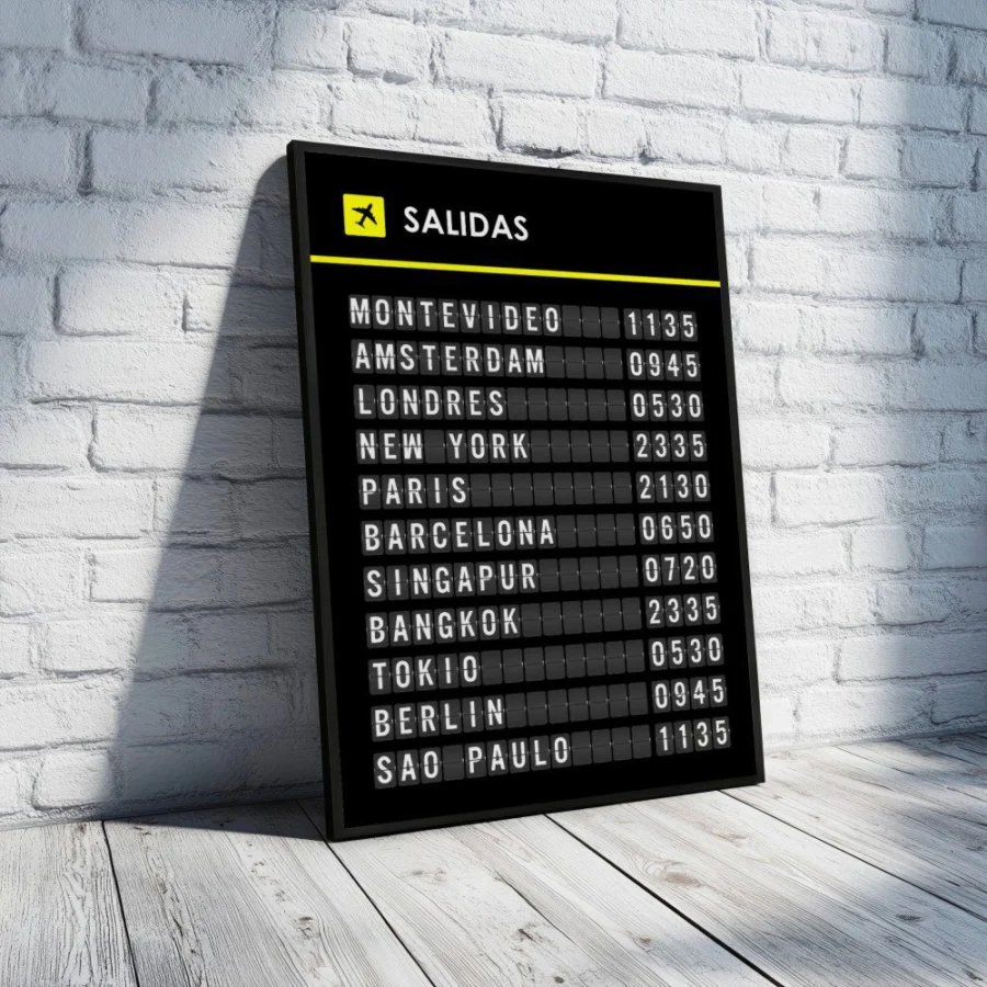 Cuadro de Salidas Aeropuerto