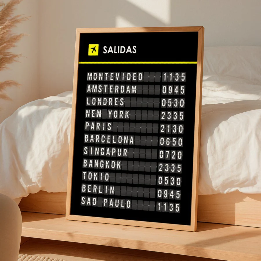 Cuadro de Salidas Aeropuerto