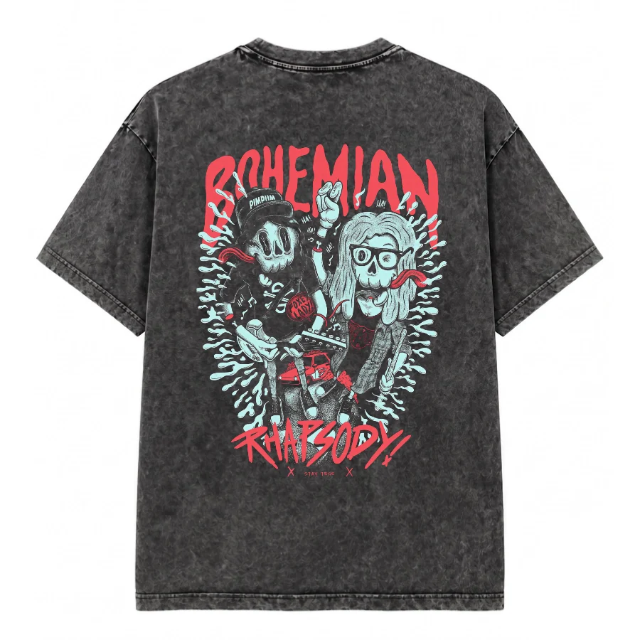 Remera Acid Wash de Bohemia Rhapsody
