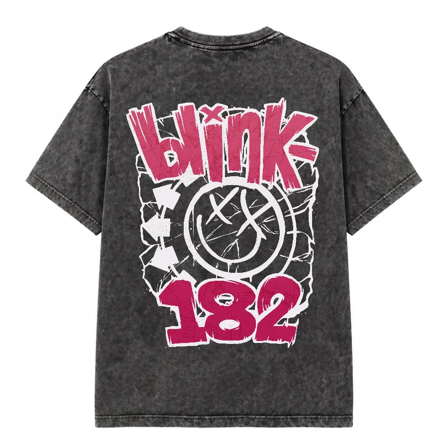 Remera Acid Wash de Blink 182