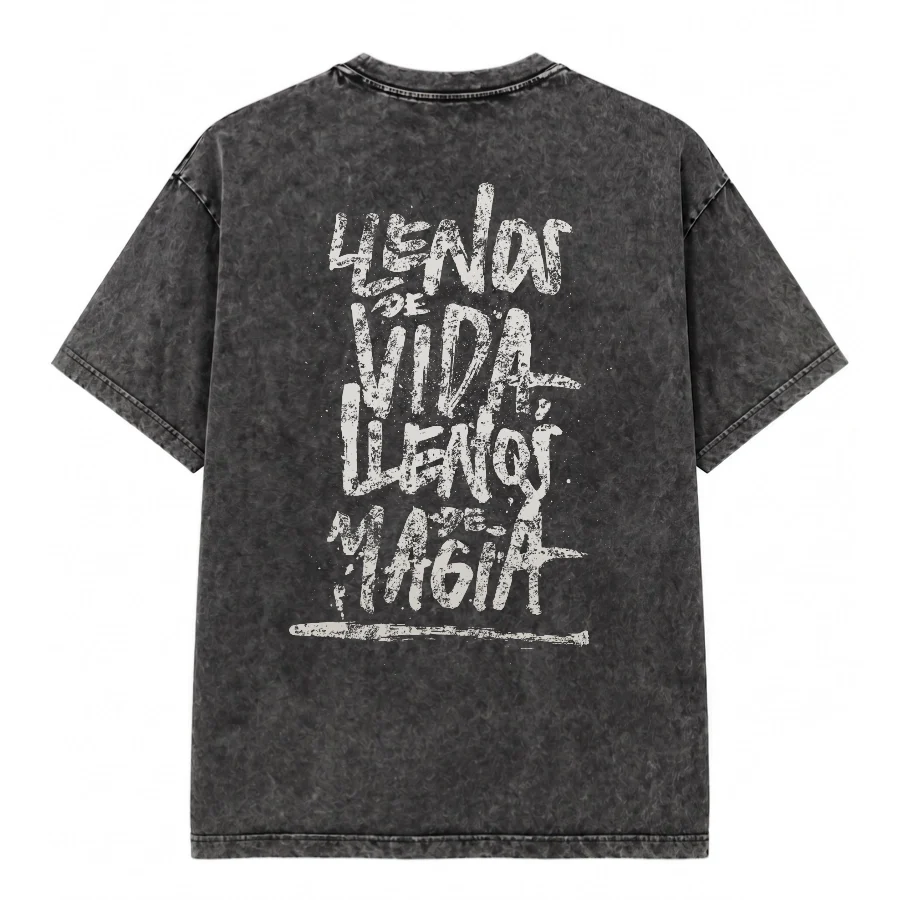 Remera Acid Wash La Vela Puerca