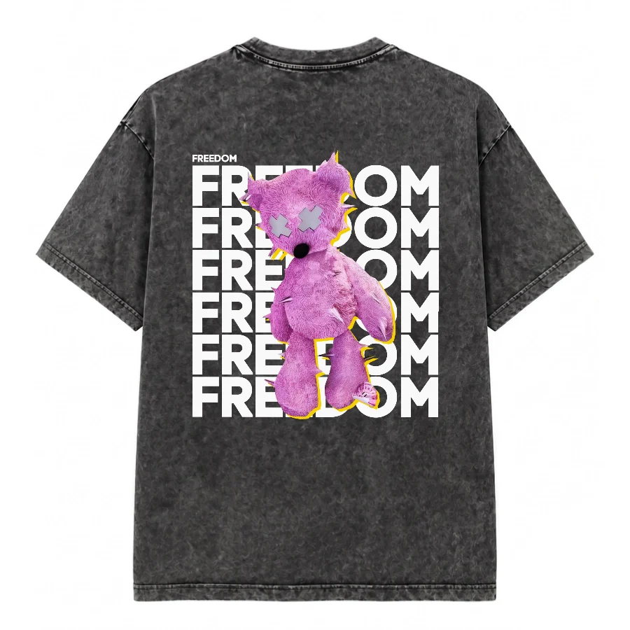 Remera Acid Wash FREEDOM
