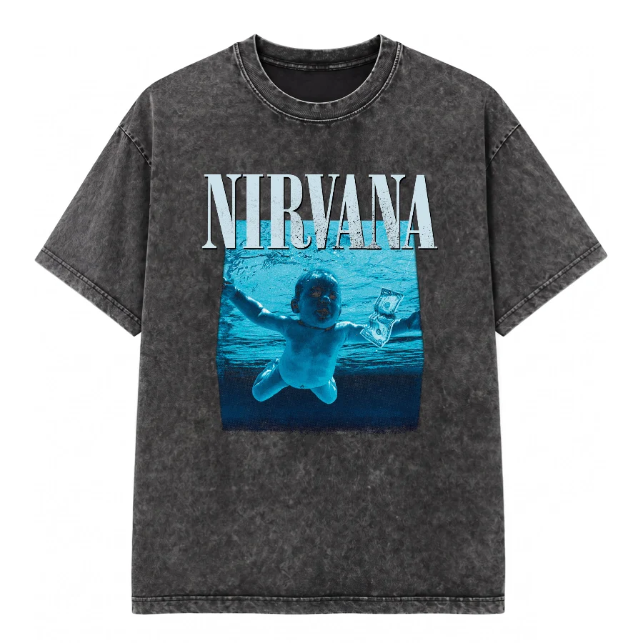Remera Acid Wash Nirvana
