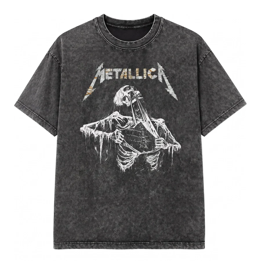 Remera Acid Wash Metallica