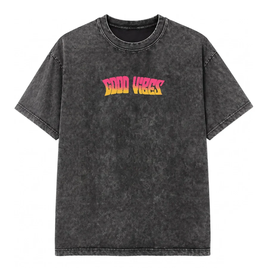 Remera Acid Wash de Good Vibes