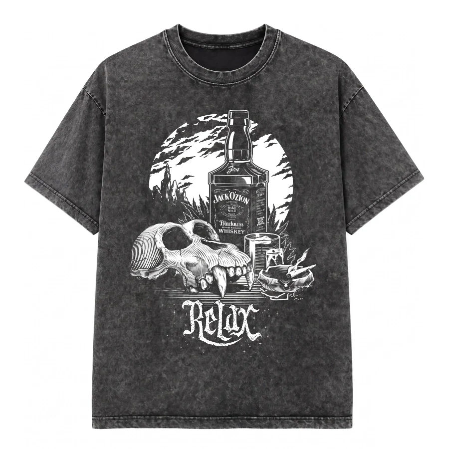 Remera Acid Wash de Relax