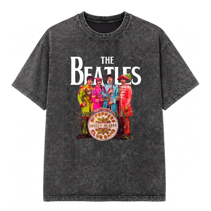 Remera Acid Wash The Beatles - Sgt pepper