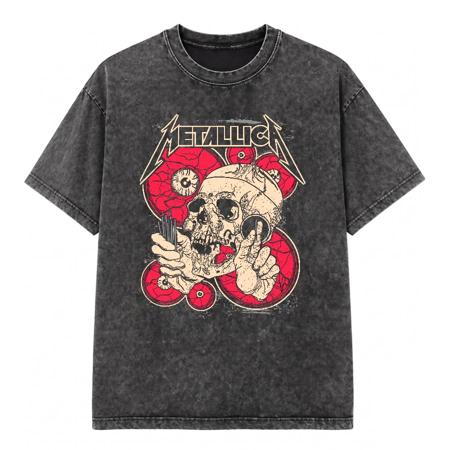 Remera Acid Wash de Metallica