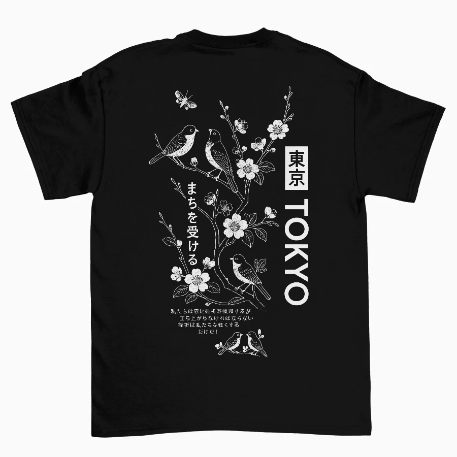 Pájaros y Sakura de Tokio