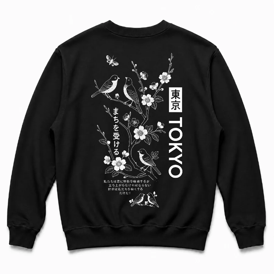 Buzo de Pájaros y Sakura de Tokio
