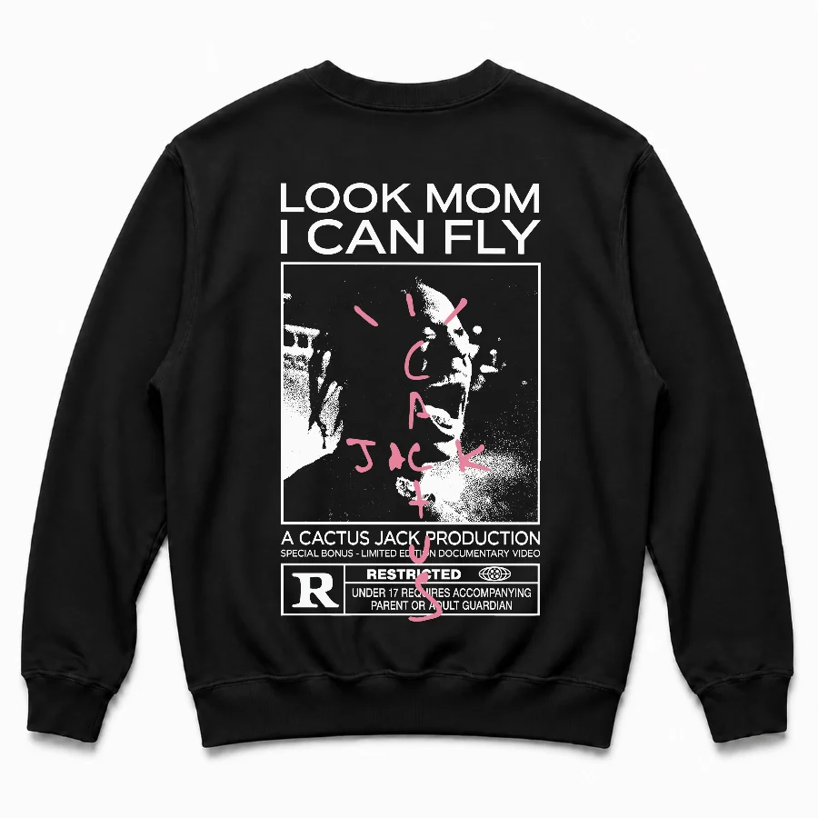 Buzo de Travis Scott - Look Mom I Can Fly - Cactus Jack