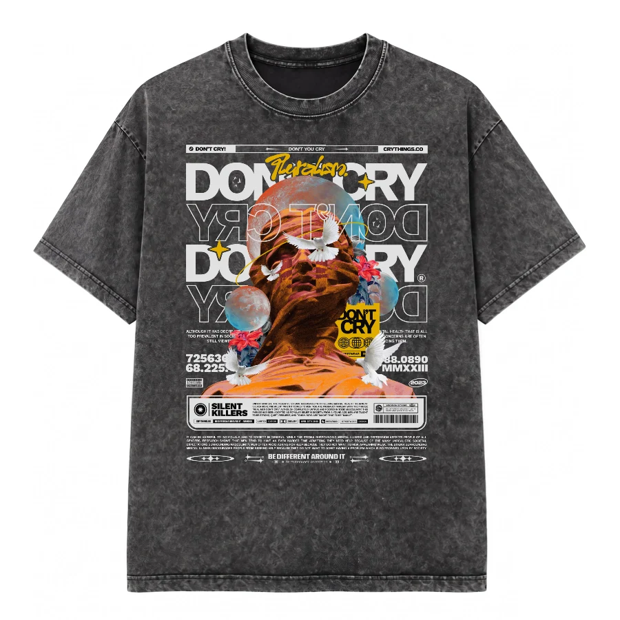 Remera Wash Don't Cry