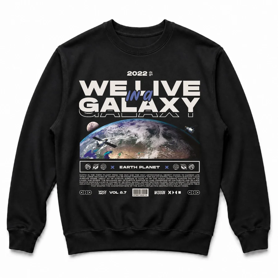 Buzo de We Live in a Galaxy (earth)