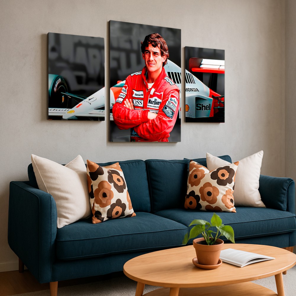 Mural Tres Piezas de Ayrton Senna