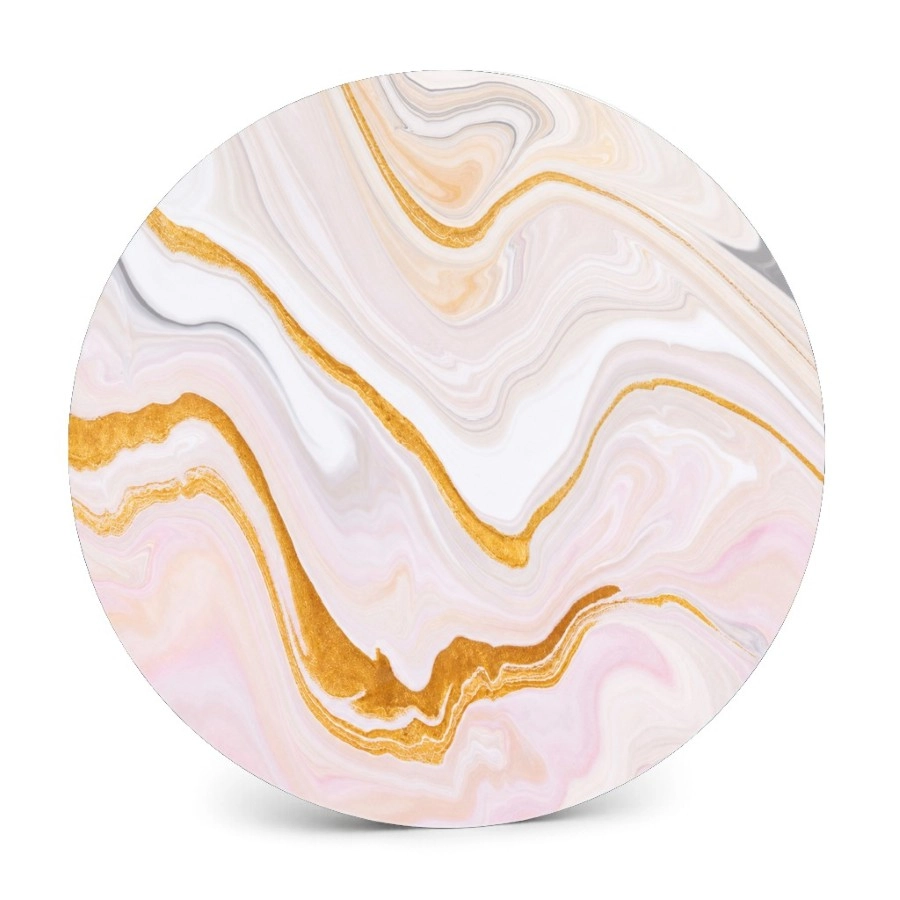 Cuadro circular Marmol Rosa
