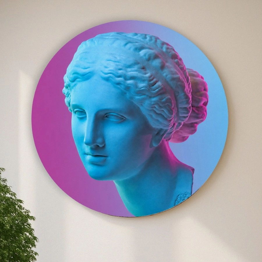 Cuadro circular Venus Neon