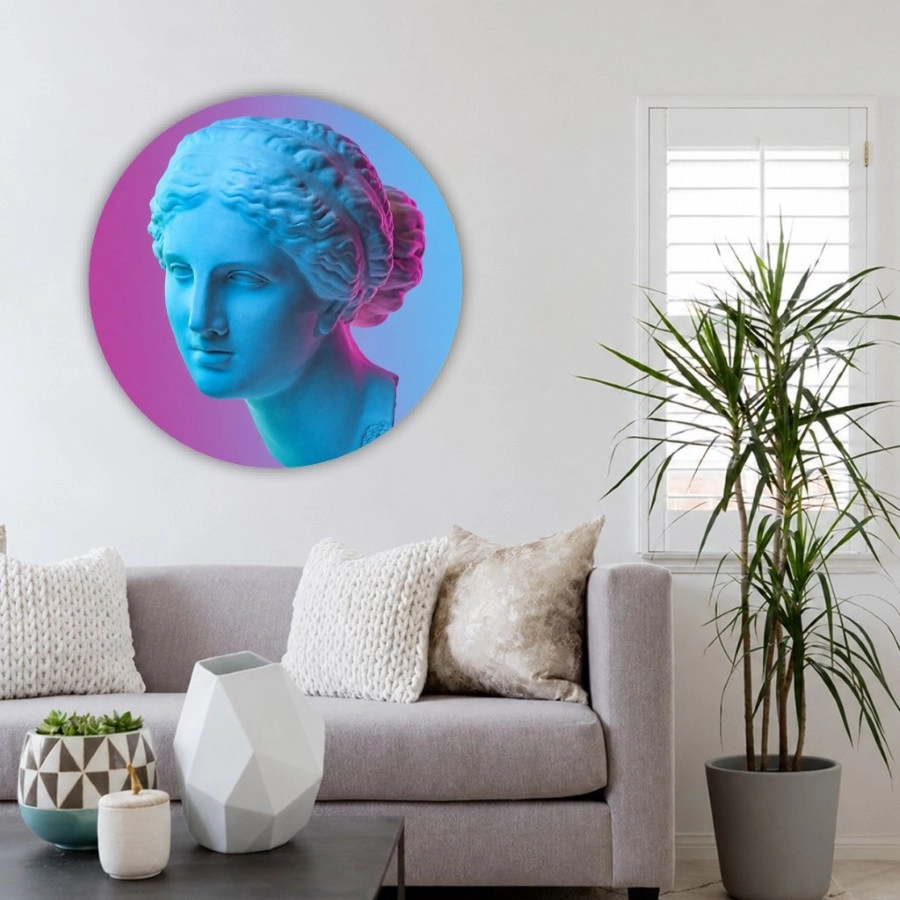 Cuadro circular Venus Neon