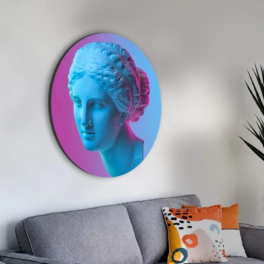 Cuadro circular Venus Neon