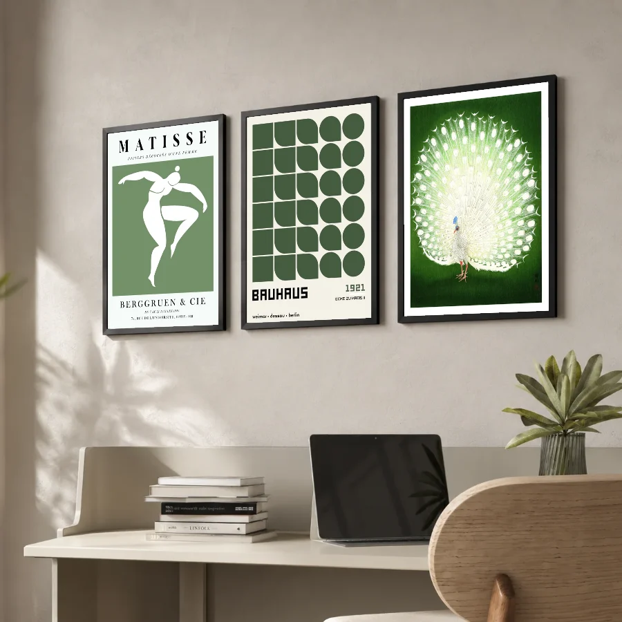 Cuadros Bauhaus para living y dormitorio